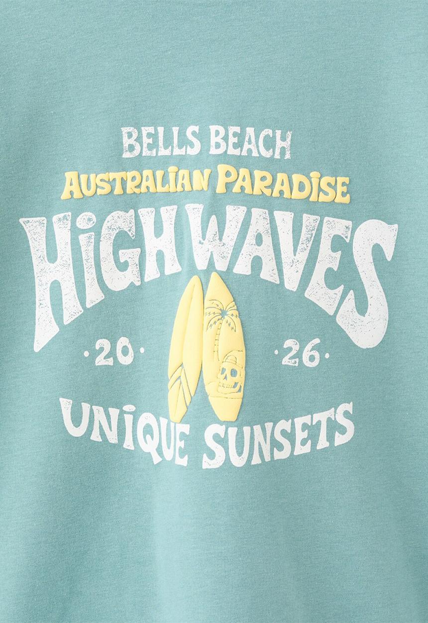 MANGO - T-Shirt Caliplus - Turquoise / Aqua