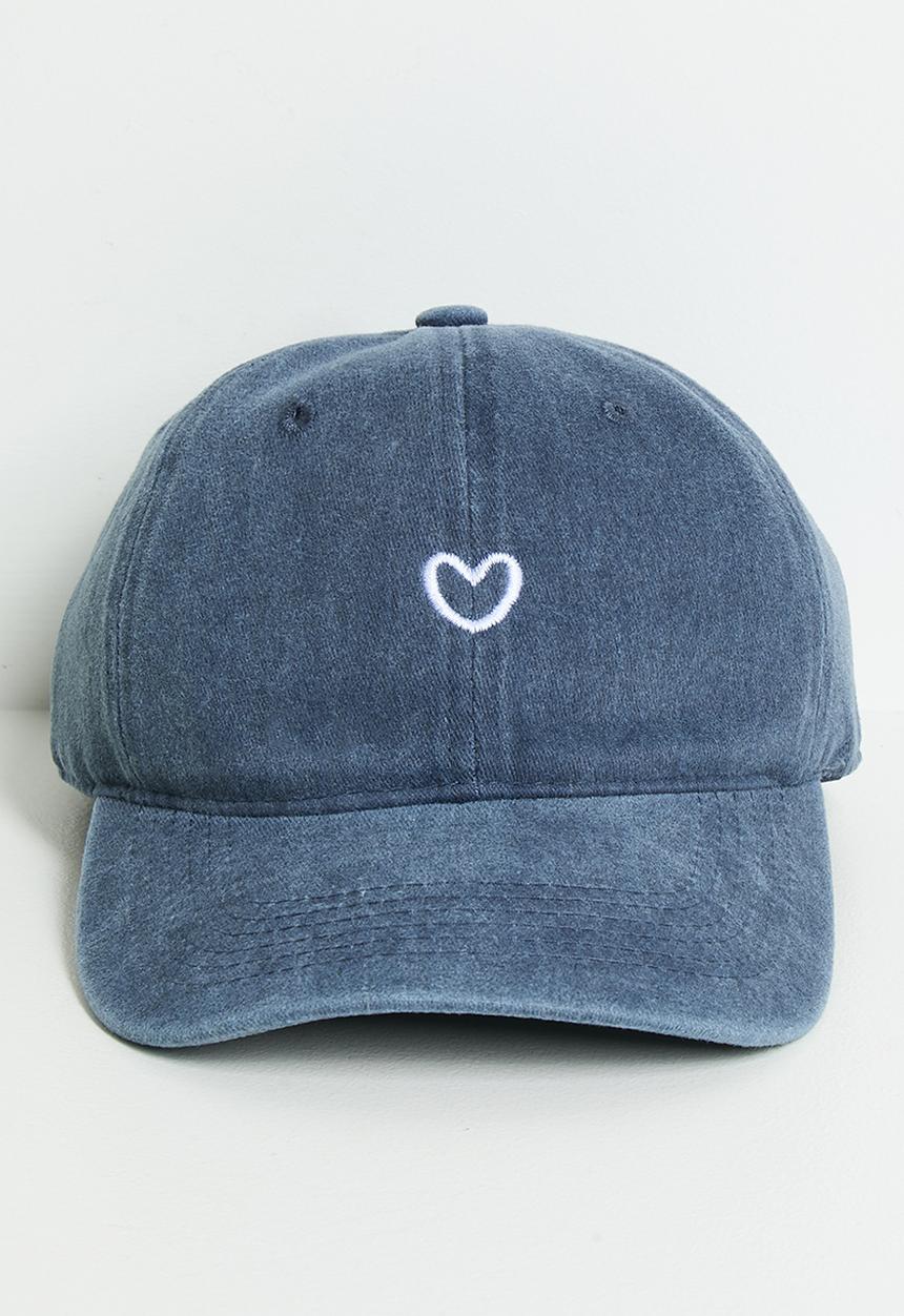 Pop Candy - Heart embroidered snapback - navy