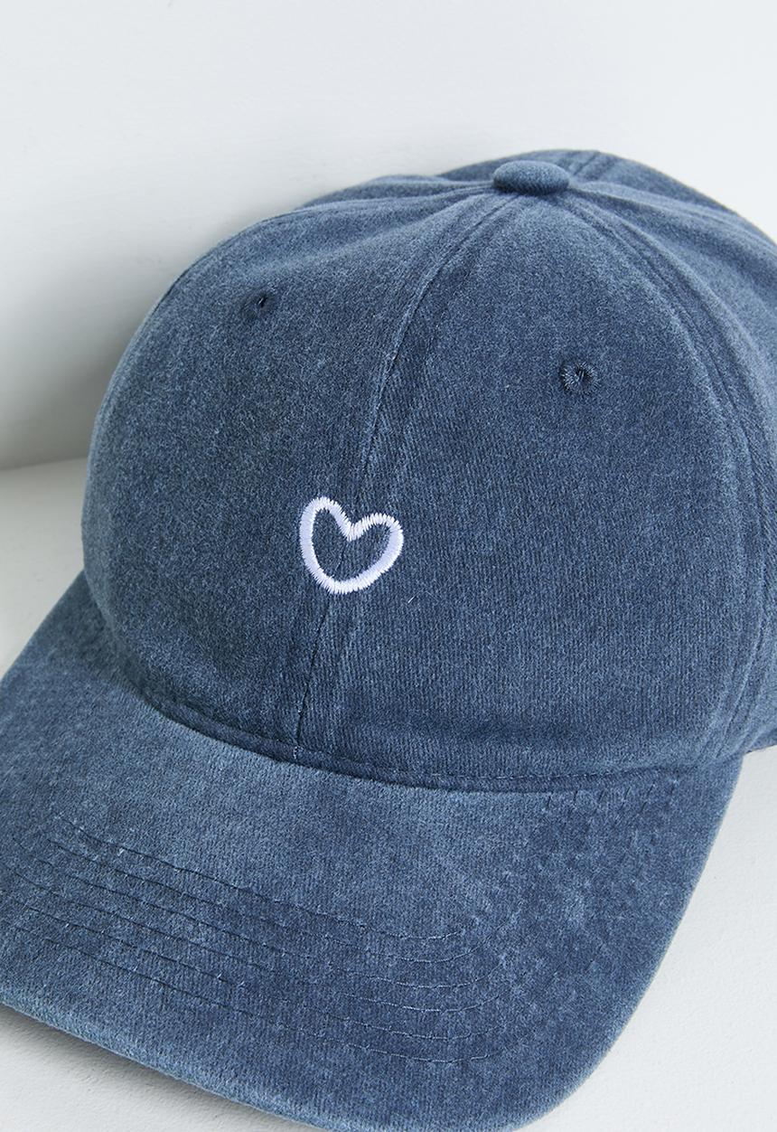 Pop Candy - Heart embroidered snapback - navy
