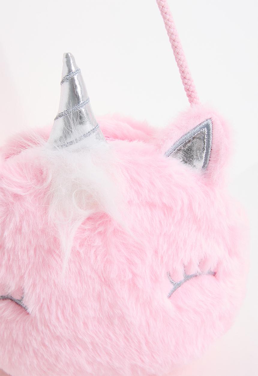 Pop Candy - Plush novelty crossbody bag - pink/unicorn