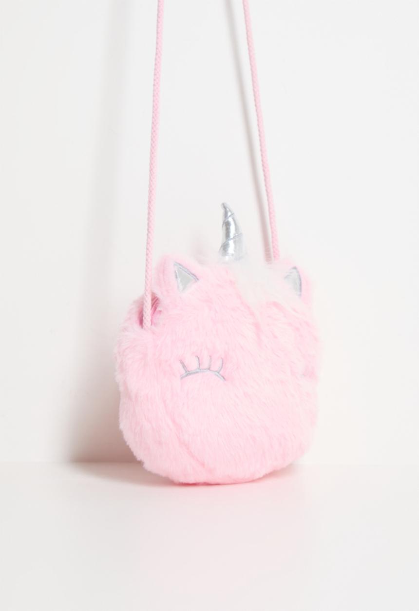 Pop Candy - Plush novelty crossbody bag - pink/unicorn