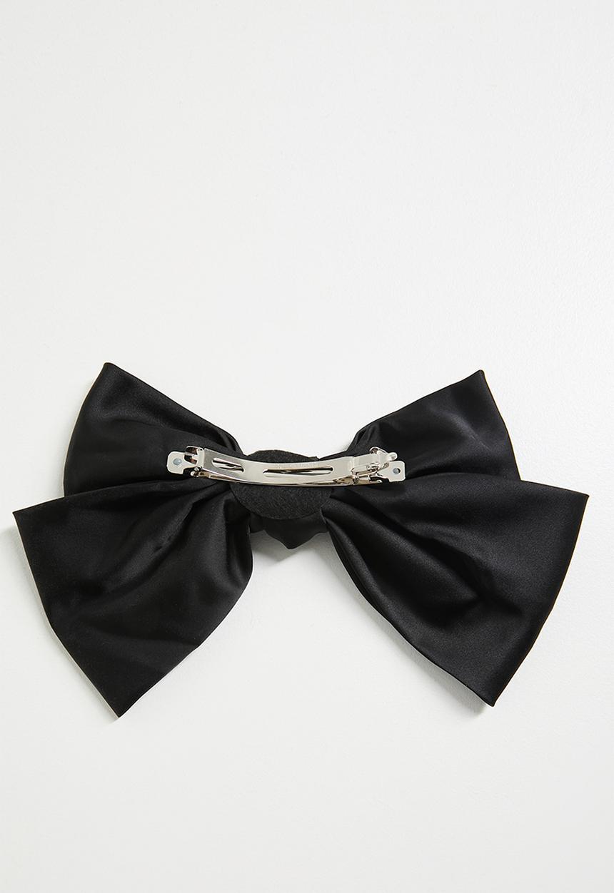 Pop Candy - Harper bow hair clip - black