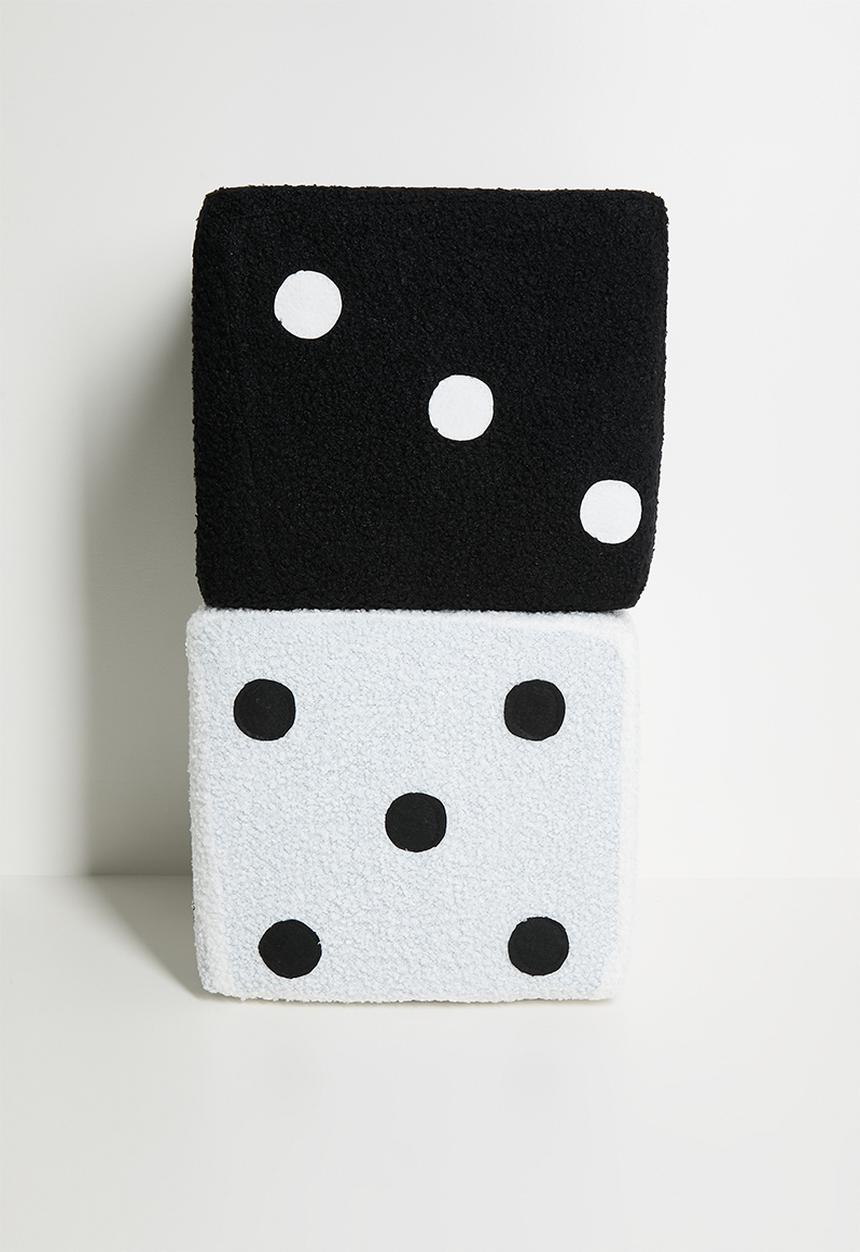 Pop Candy - Dice shaped stool - white