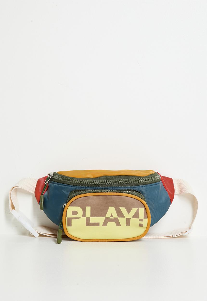 Pop Candy - Colour block waist pouch bag - multi