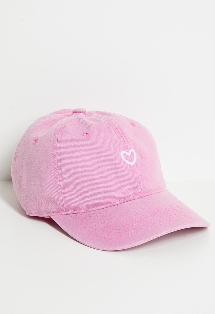Pop Candy - Heart embroidered snapback - pink
