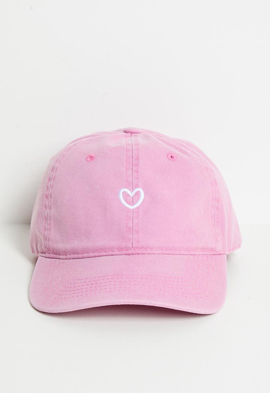 Pop Candy - Heart embroidered snapback - pink