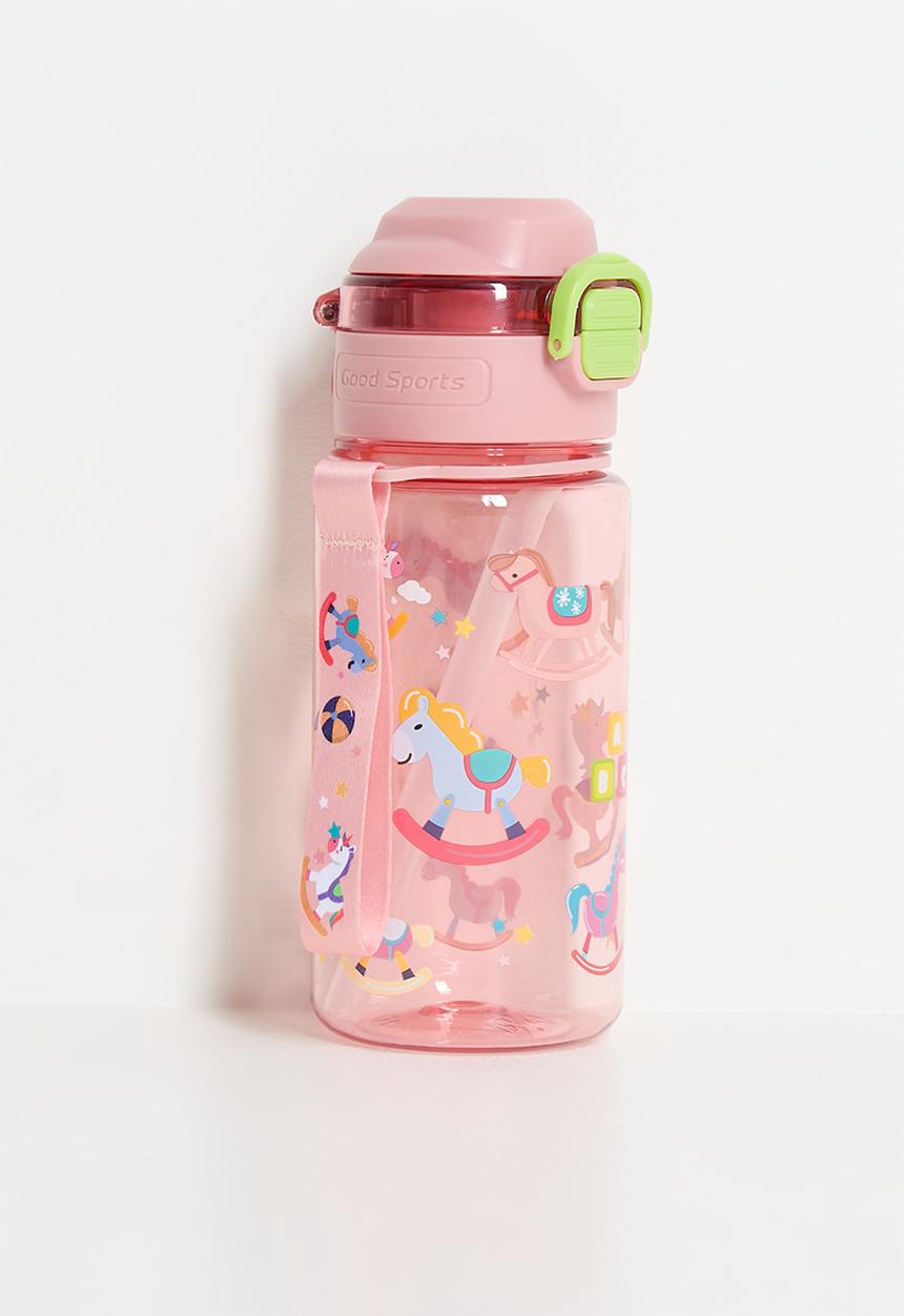 Pop Candy - Carousel pony printed water bottle - pink