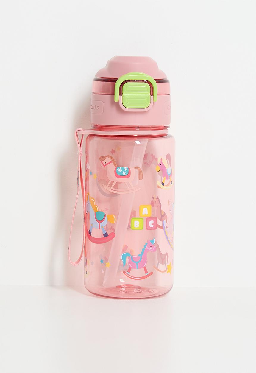 Pop Candy - Carousel pony printed water bottle - pink