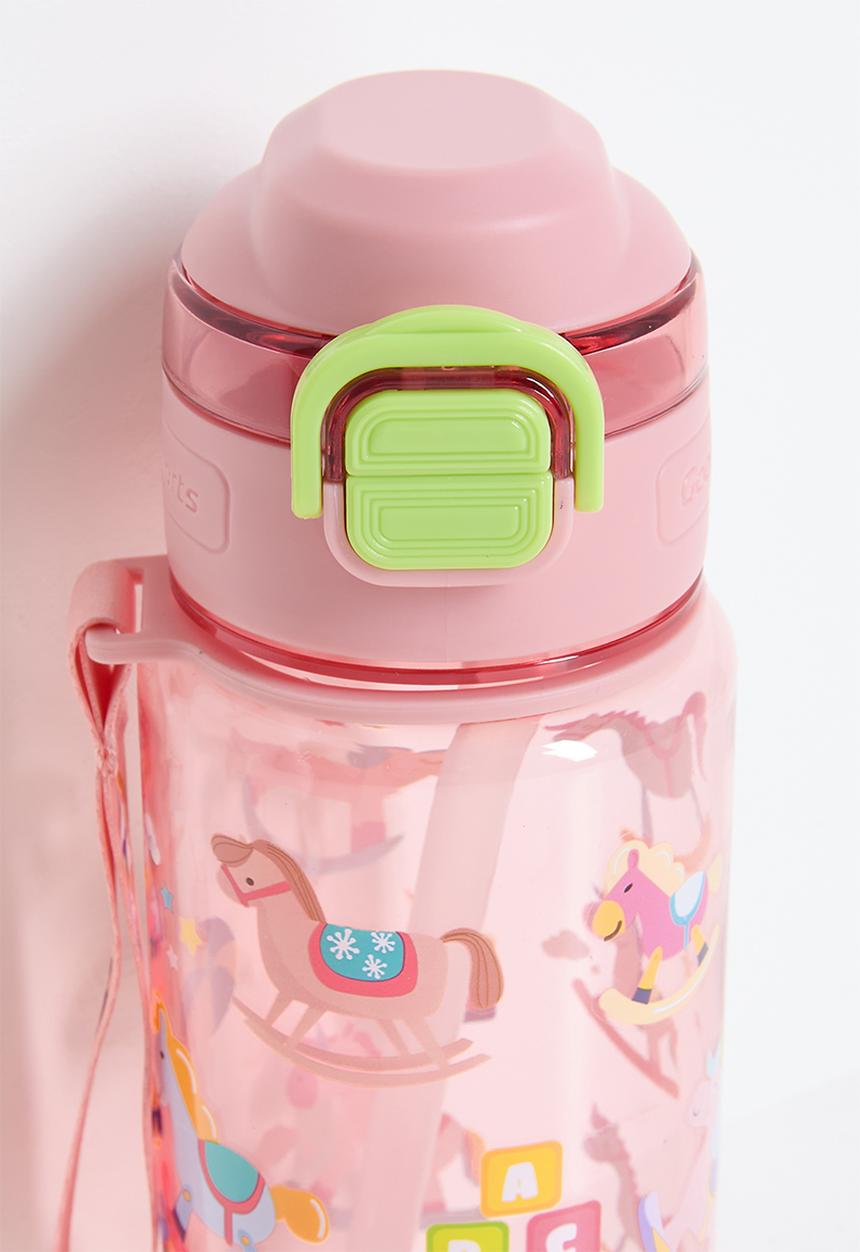 Pop Candy - Carousel pony printed water bottle - pink