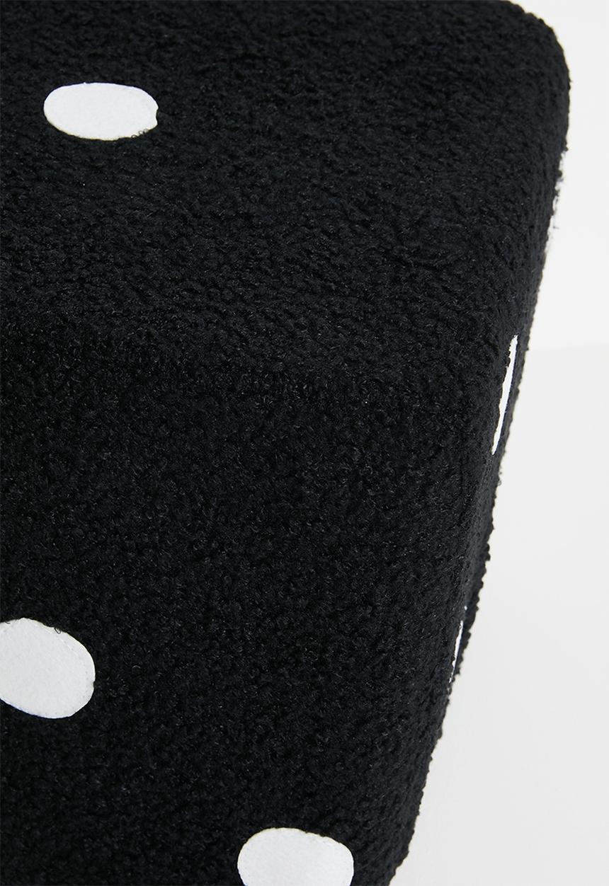 Pop Candy - Dice shaped stool - black