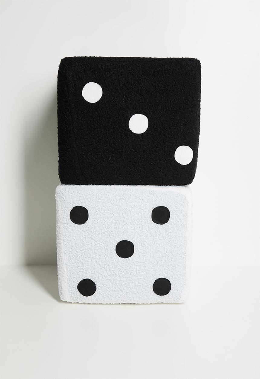Pop Candy - Dice shaped stool - black