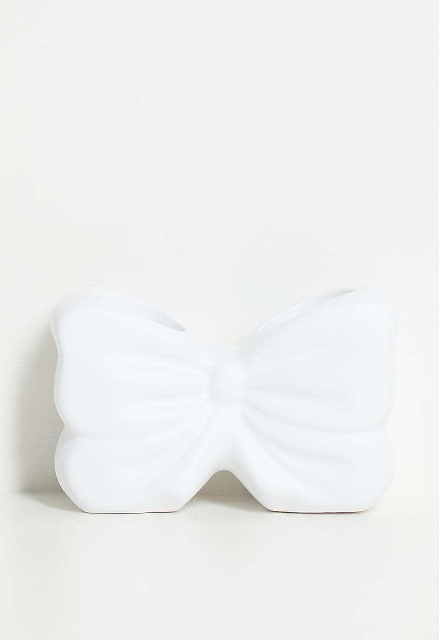 Pop Candy - Bow-shaped toothbrush holder - white