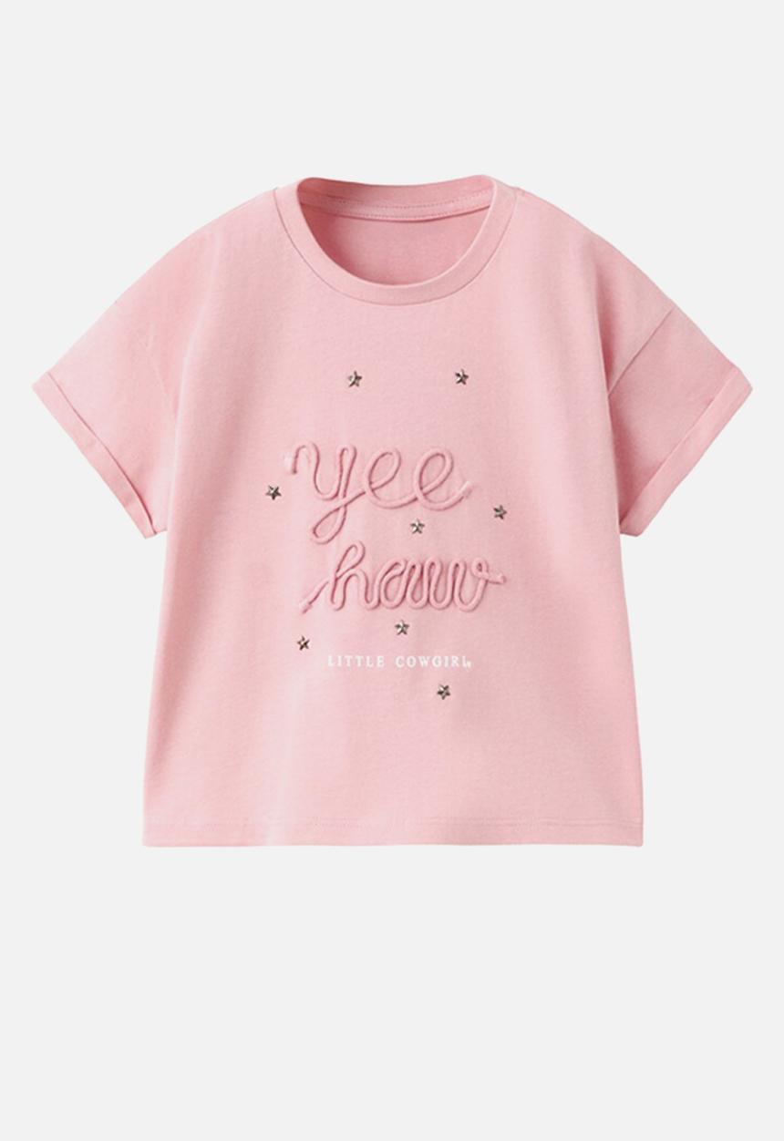 MANGO - T-Shirt Yee - Pink