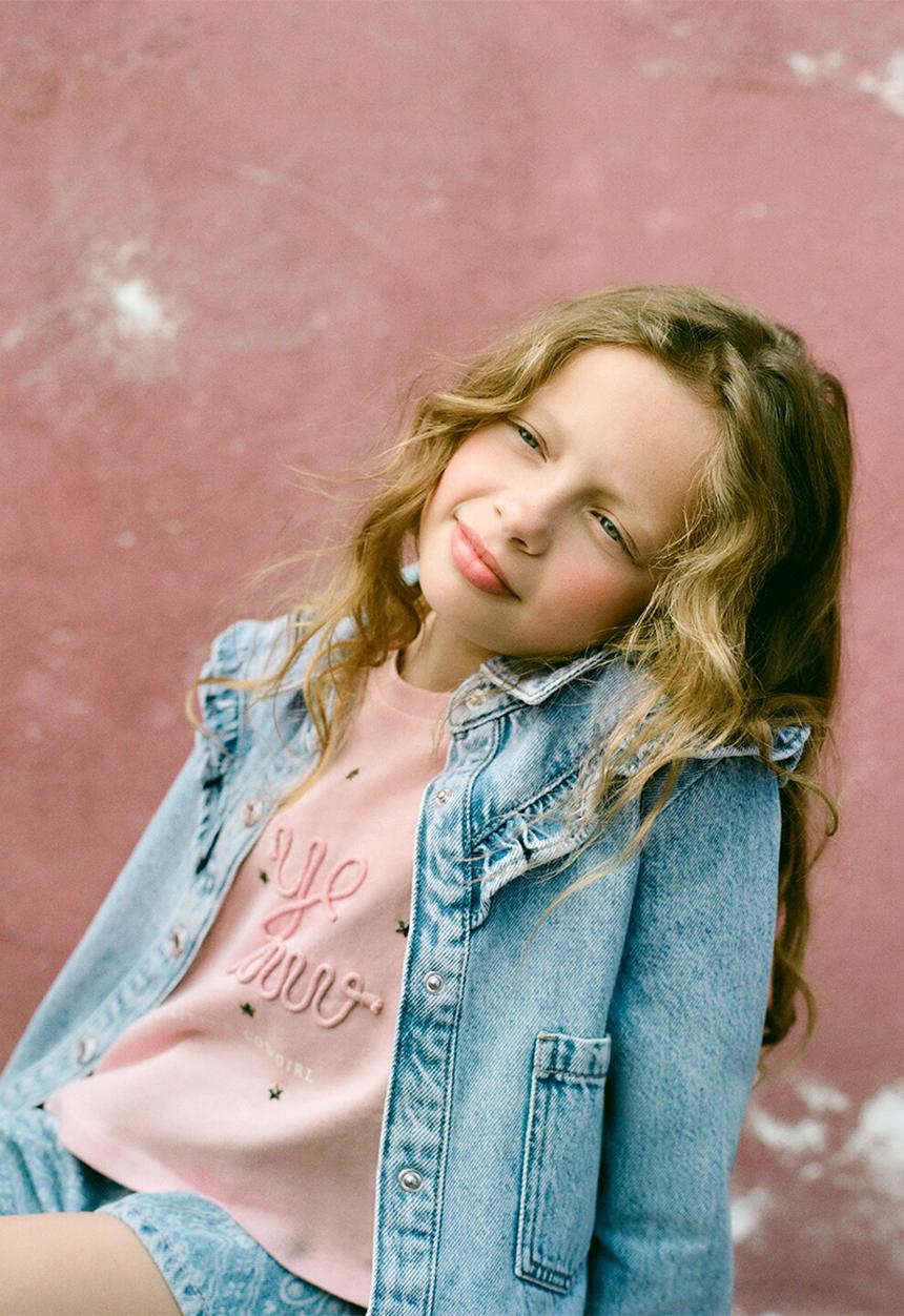 MANGO - T-Shirt Yee - Pink