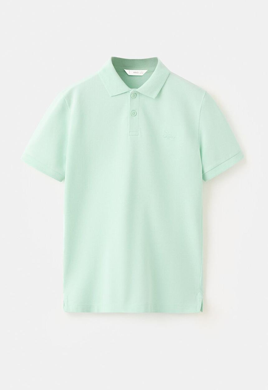 MANGO - Poloshirt Javier - Light/Pastel Green