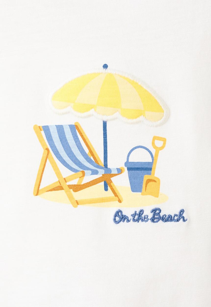 MANGO - T-SHIRT BEACH - NATURAL WHITE