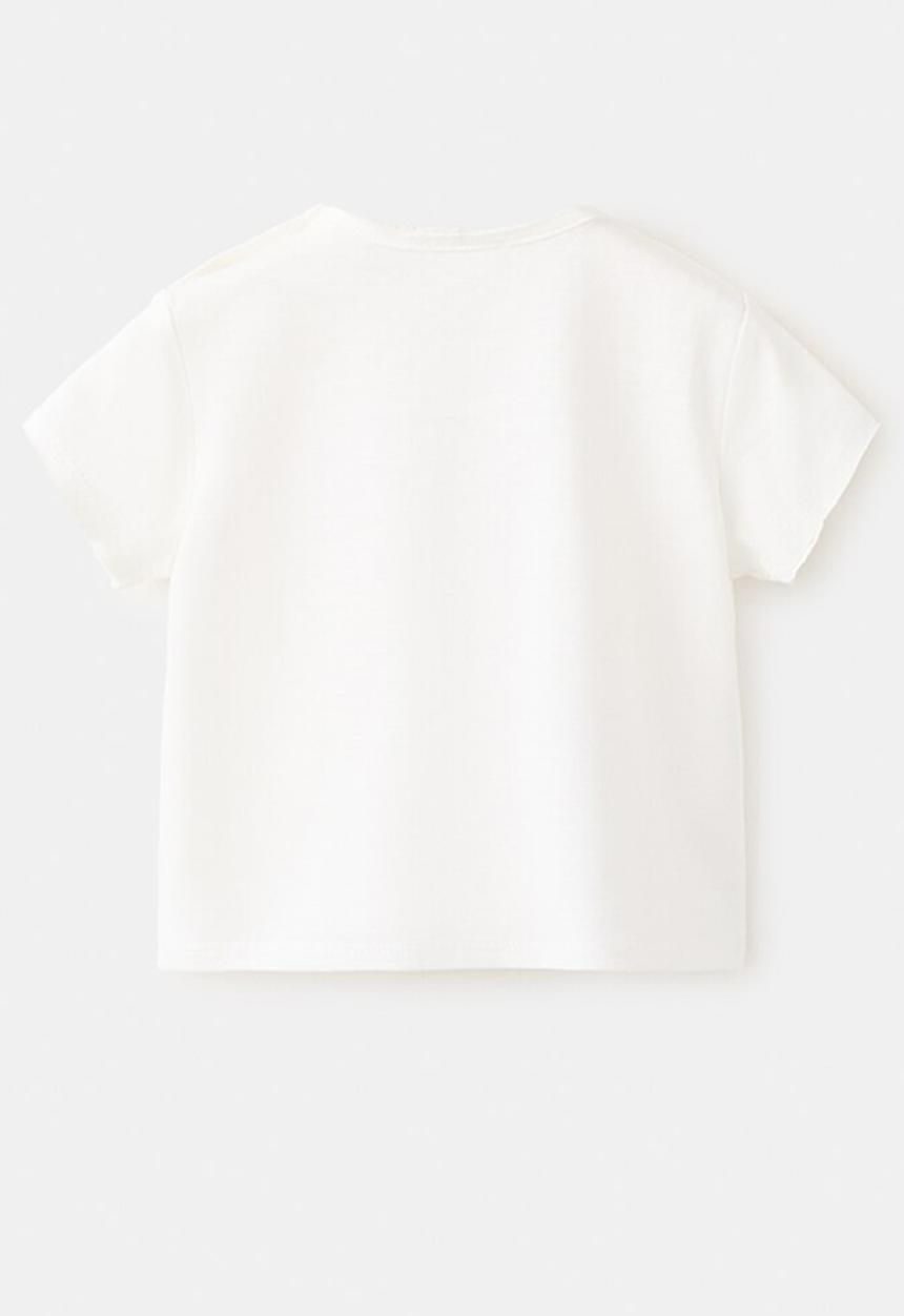 MANGO - T-SHIRT CRAB - NATURAL WHITE