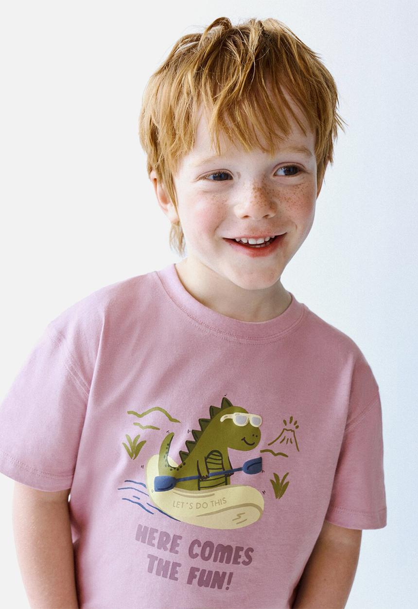 MANGO - T-Shirt Rafting - Light/Pastel Purple