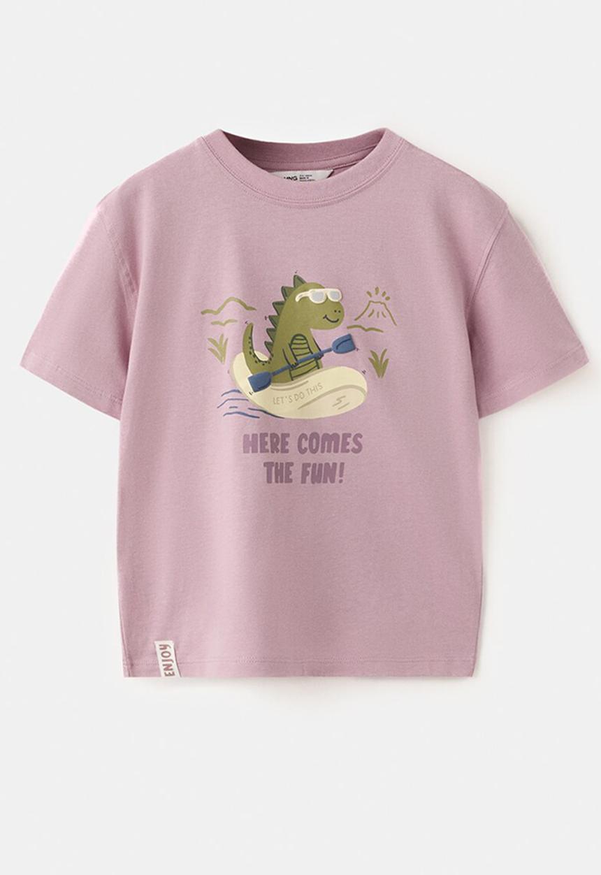 MANGO - T-Shirt Rafting - Light/Pastel Purple