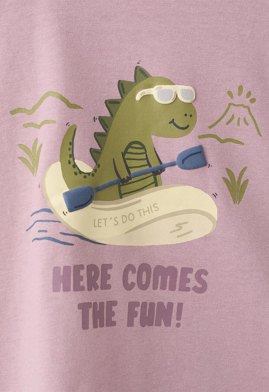 MANGO - T-Shirt Rafting - Light/Pastel Purple