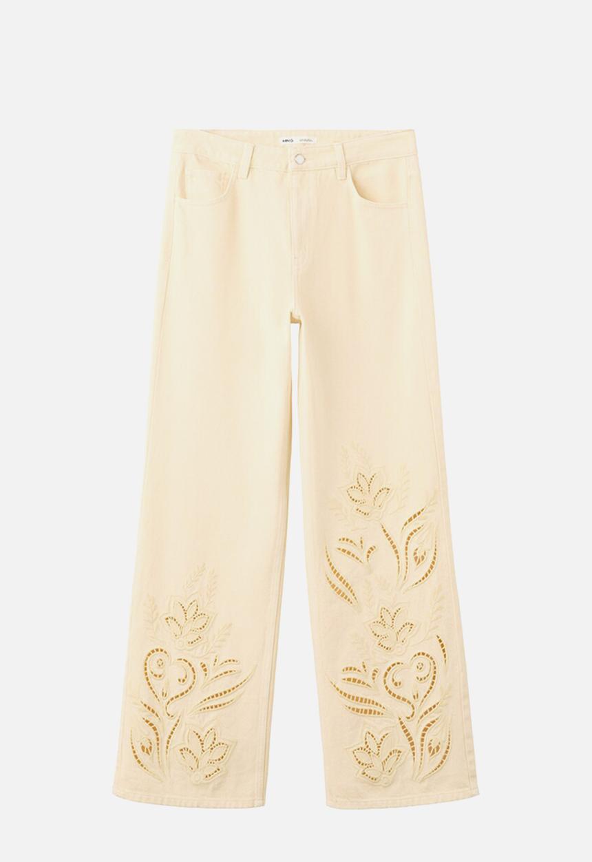 MANGO - Jeans doja - light/pastel yellow