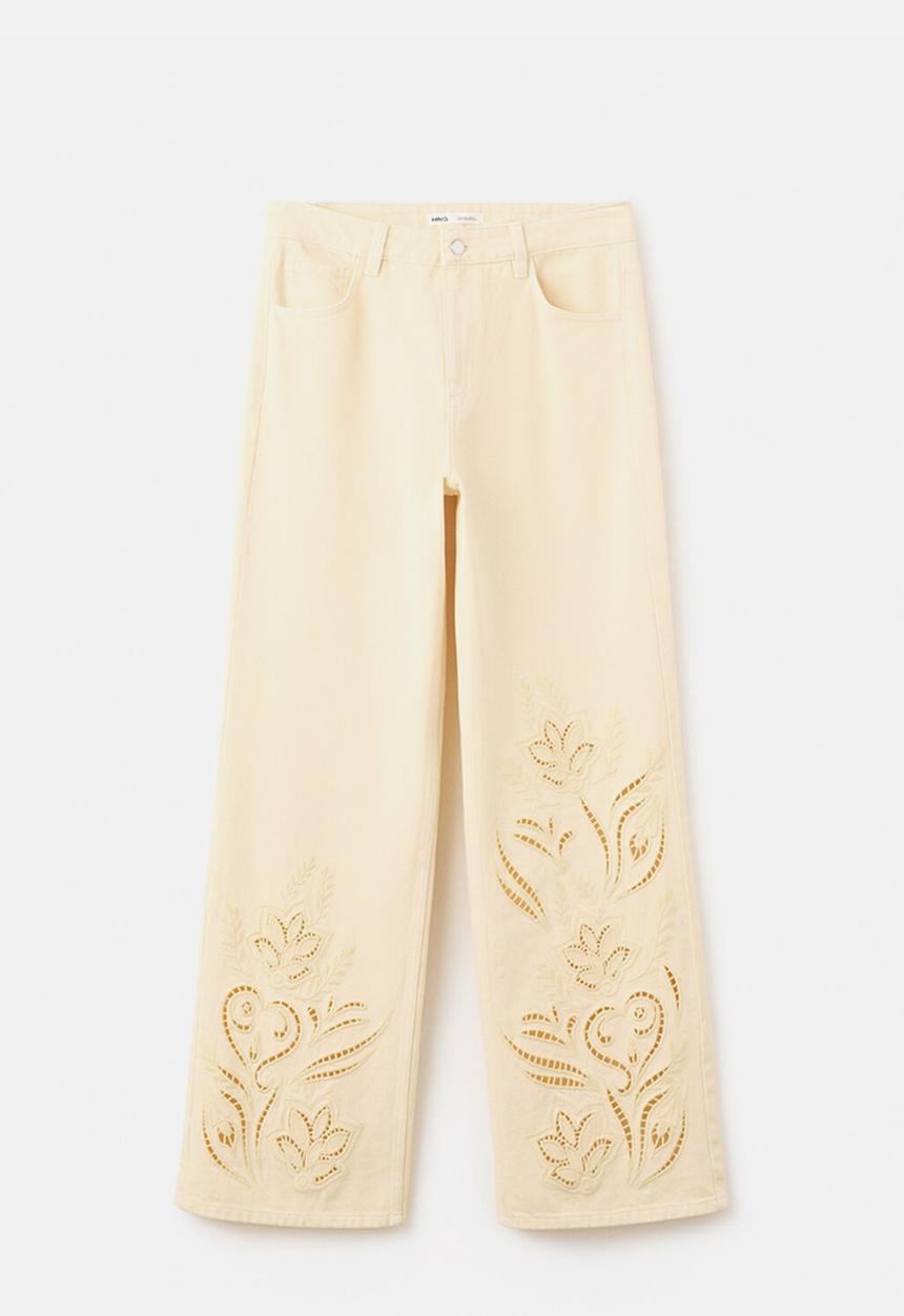 MANGO - Jeans doja - light/pastel yellow