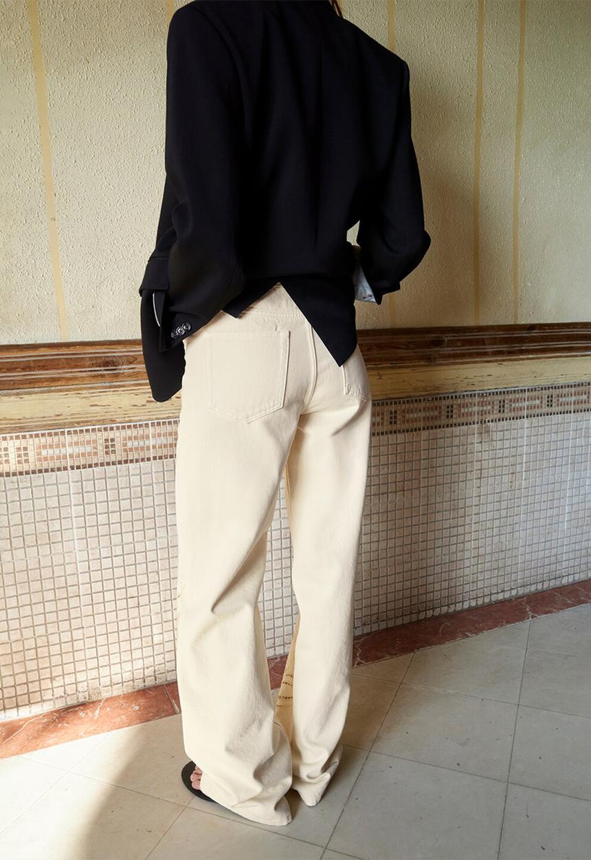 MANGO - Jeans doja - light/pastel yellow