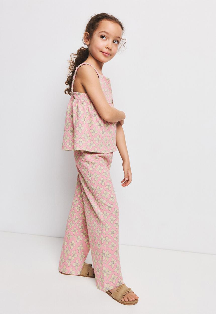 MANGO - Trousers ROMBISET - Pink