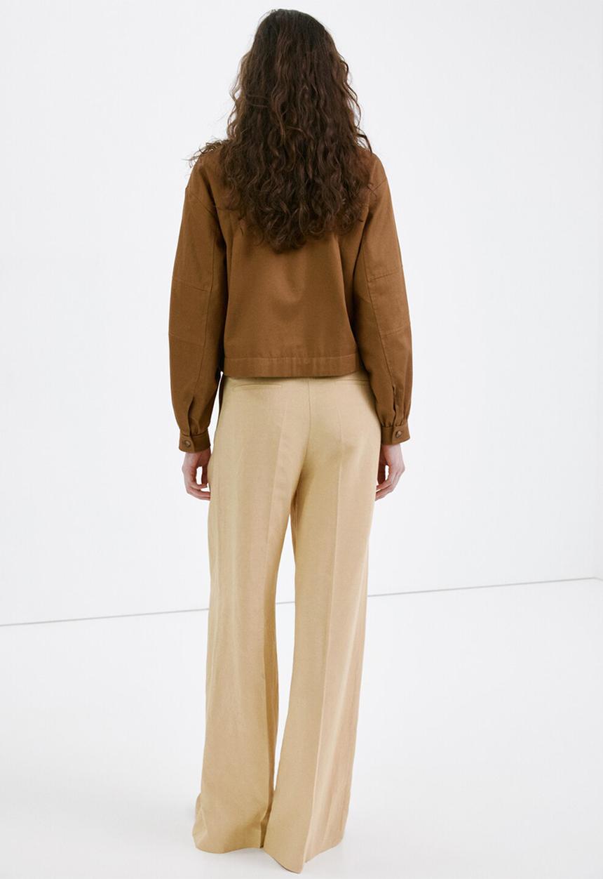 MANGO - Trousers mojito - medium yellow