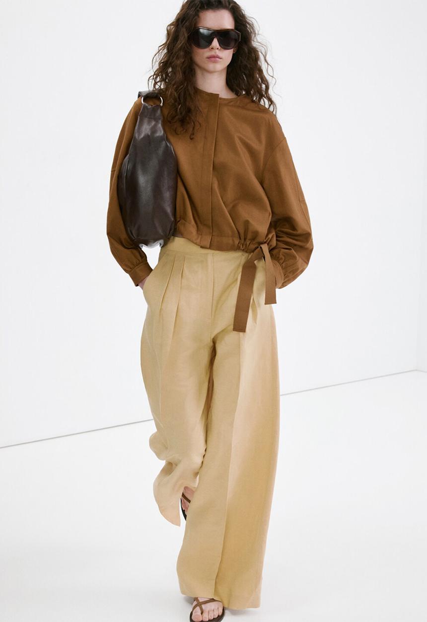 MANGO - Trousers mojito - medium yellow