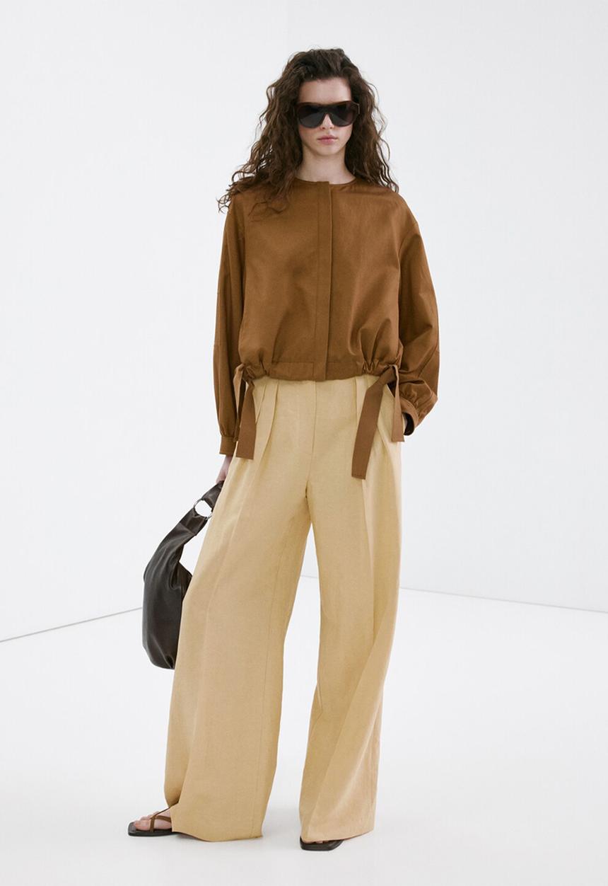 MANGO - Trousers mojito - medium yellow