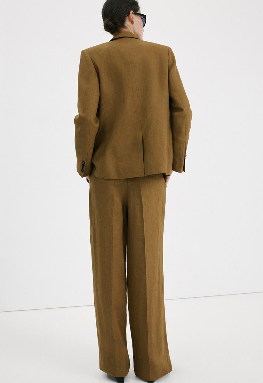 MANGO - Trousers tempoli - dark green