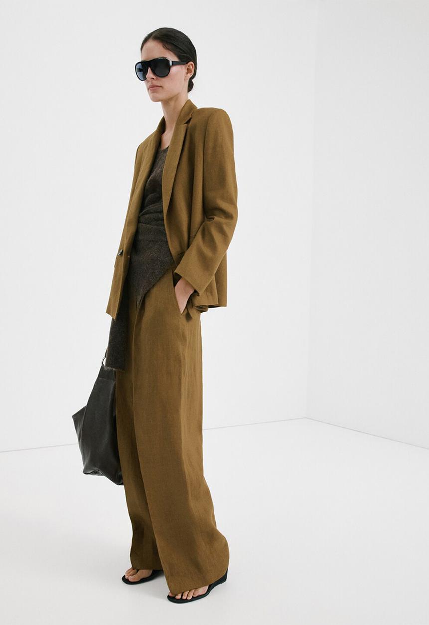 MANGO - Trousers tempoli - dark green