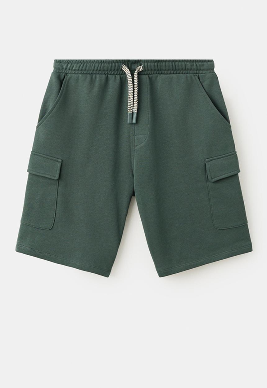 MANGO - Bermudas CARGO - Green