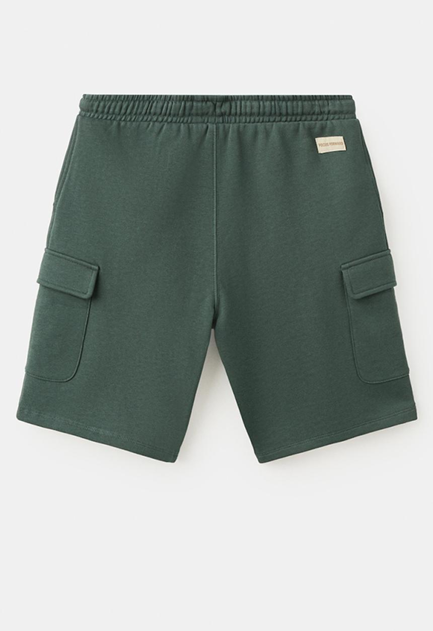 MANGO - Bermudas CARGO - Green