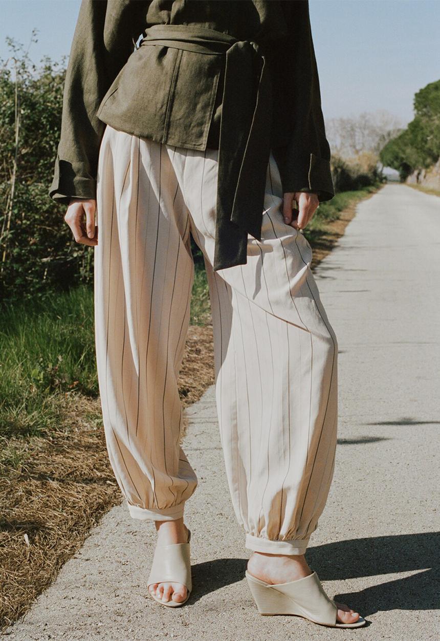 MANGO - Trousers malta - light beige