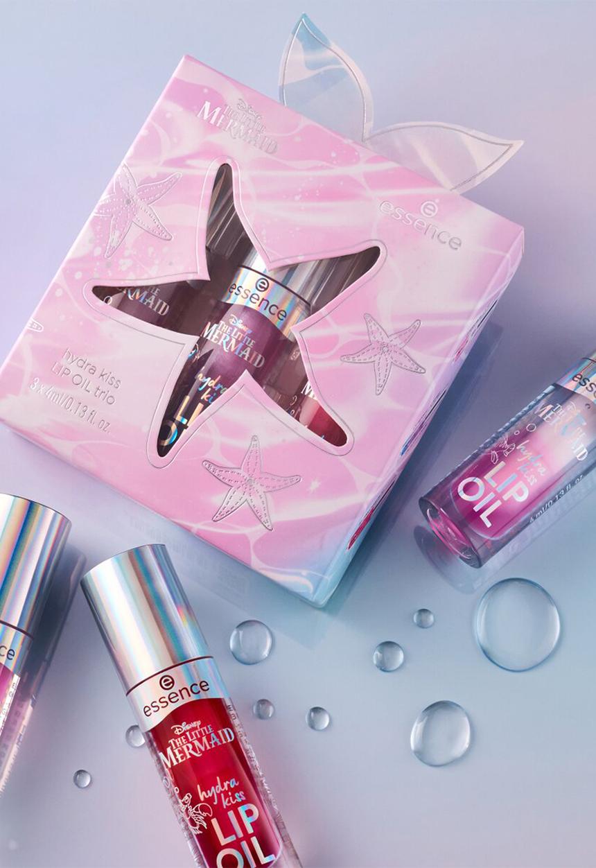 essence - Disney THE LITTLE MERMAID Hydra Kiss Lip Oil Trio