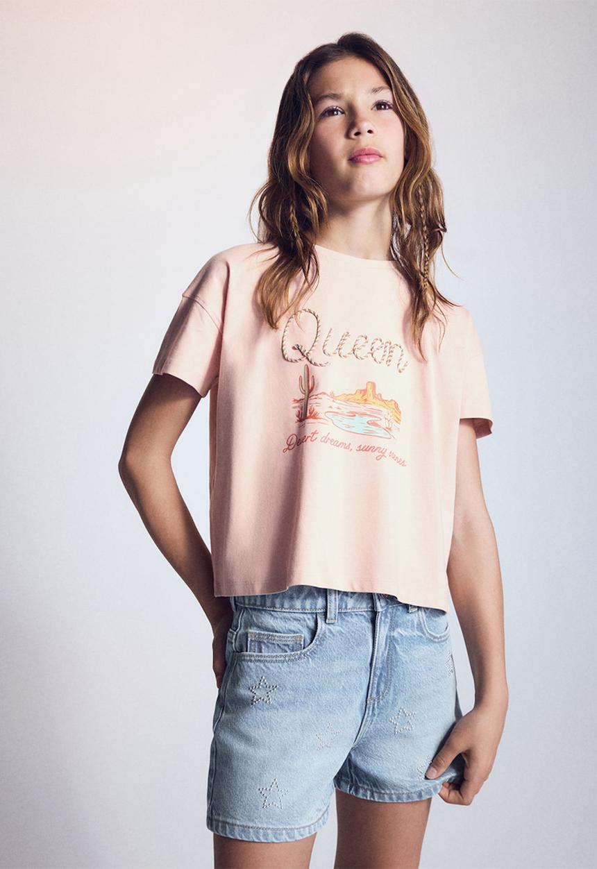 MANGO - Shorts CHELSITA - Open Blue