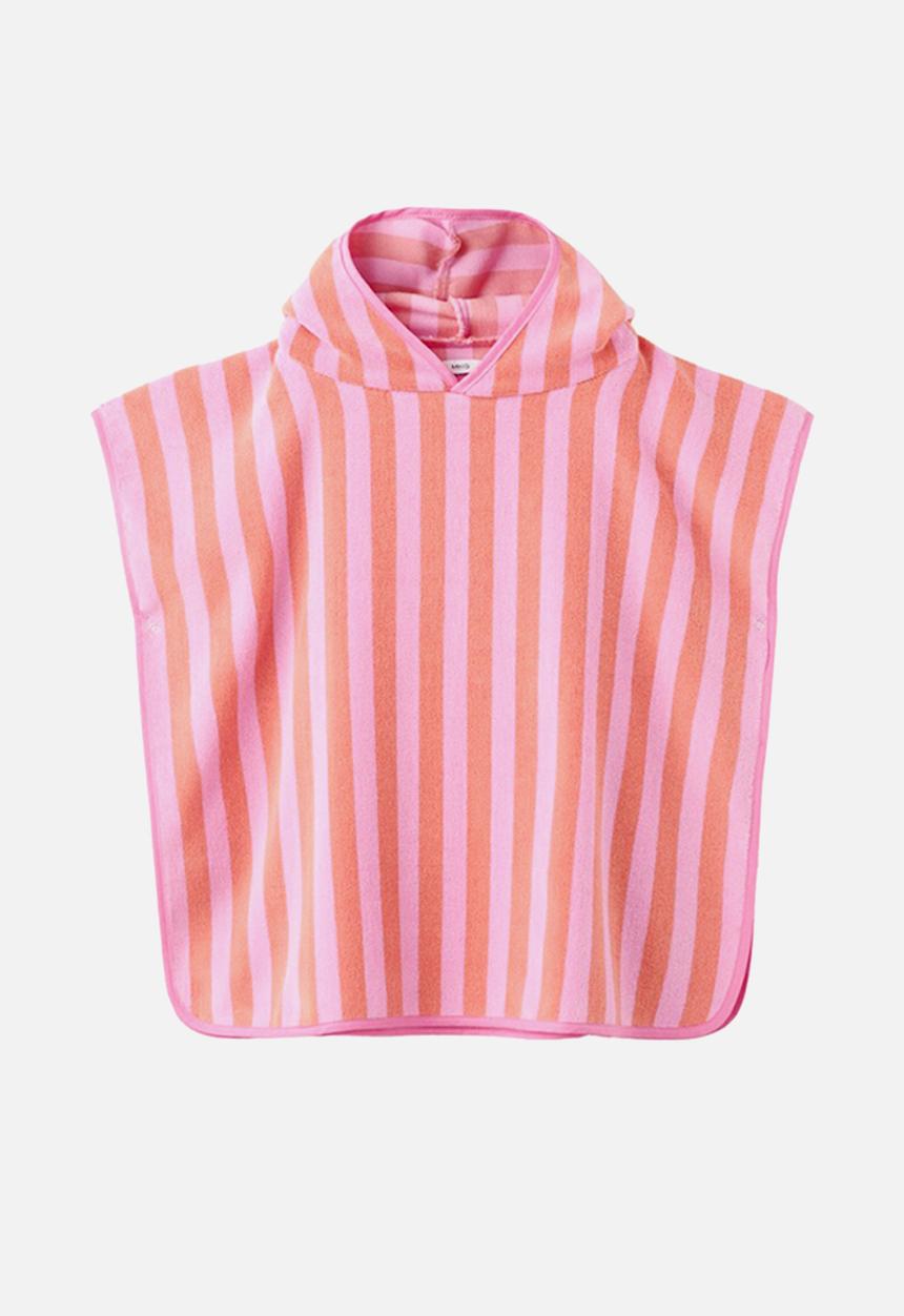 MANGO - Towel stripesp - medium pink