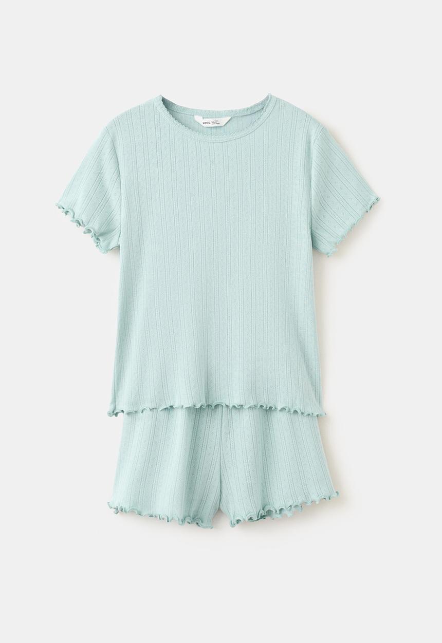 MANGO - Pyjama PAULA - Turquoise / Aqua