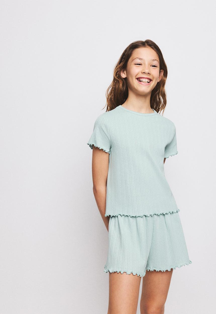 MANGO - Pyjama PAULA - Turquoise / Aqua