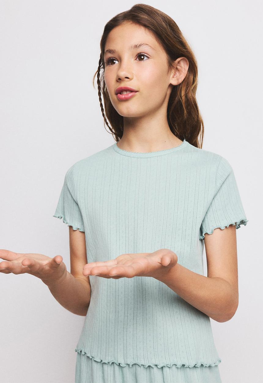 MANGO - Pyjama PAULA - Turquoise / Aqua