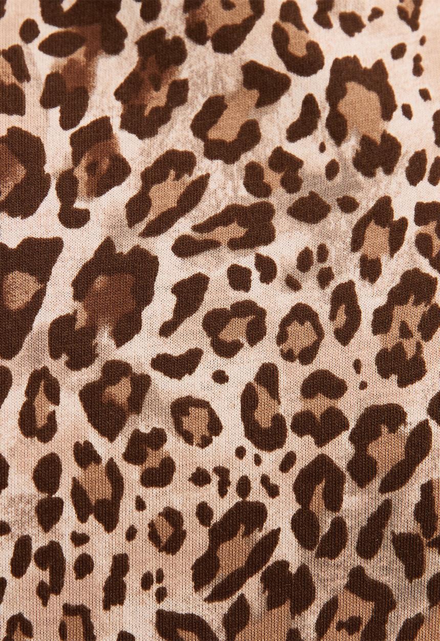 New Look - Vde leo frill sleeve - brown