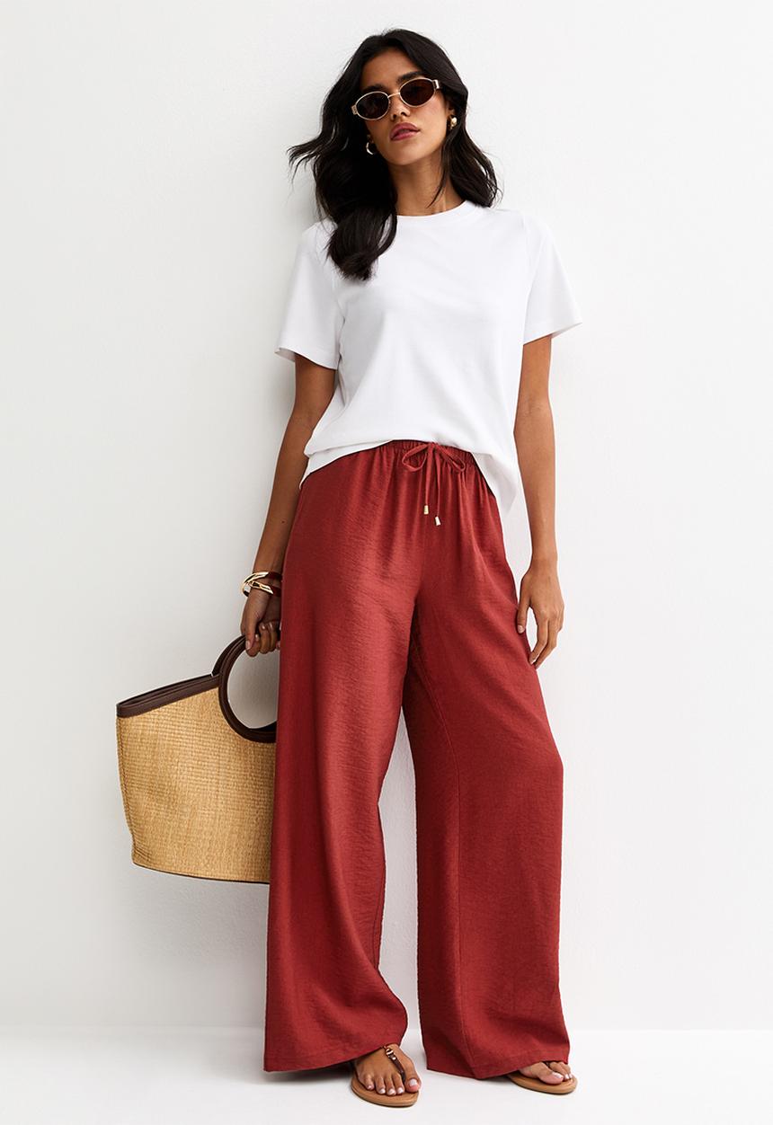 New Look - Faith fantasy toggle wl trouser - rust