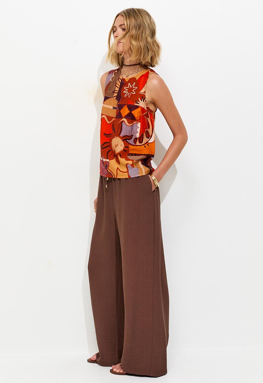 New Look - Faith fantasy toggle wl trouser - brown