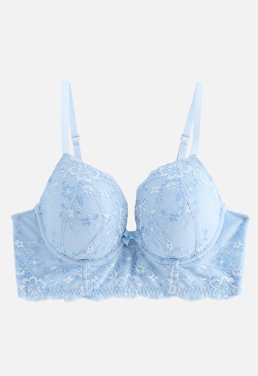 New Look - Two tone lace ll tsh  - 45 light blue