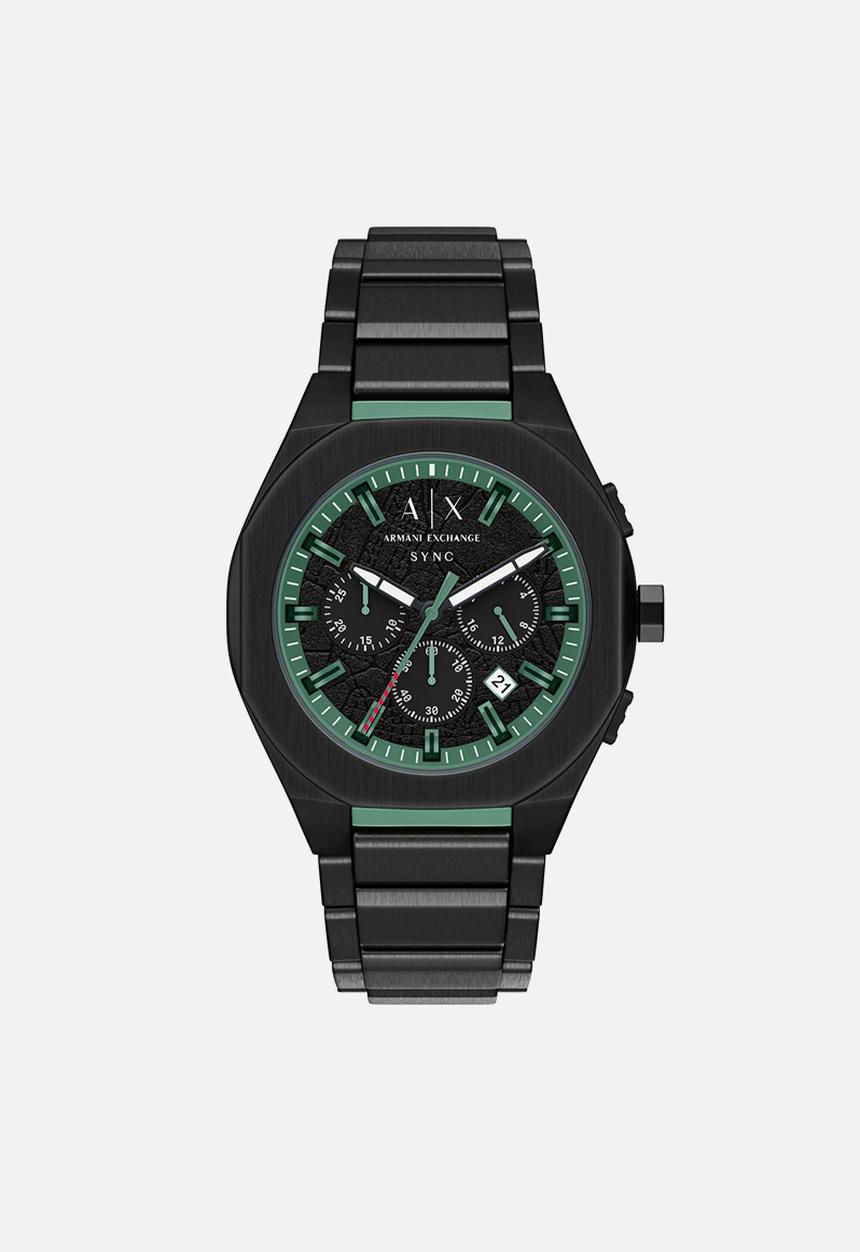 Armani Exchange - Armani Exchange AX4294 Sync Chronograph Watch - Black