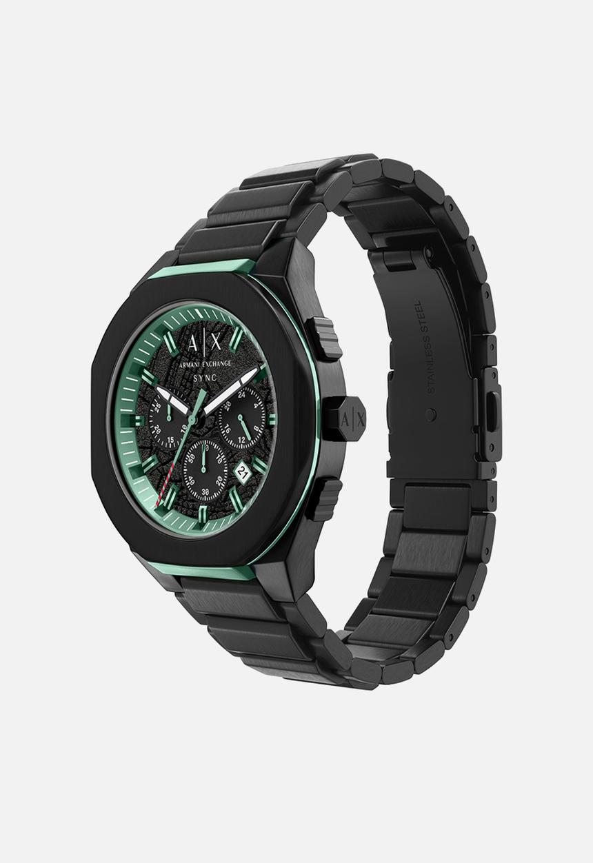 Armani Exchange - Armani Exchange AX4294 Sync Chronograph Watch - Black