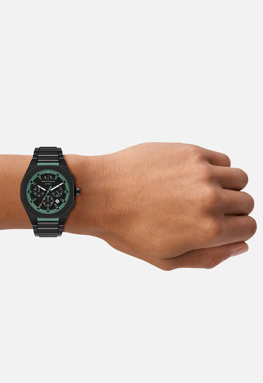 Armani Exchange - Armani Exchange AX4294 Sync Chronograph Watch - Black