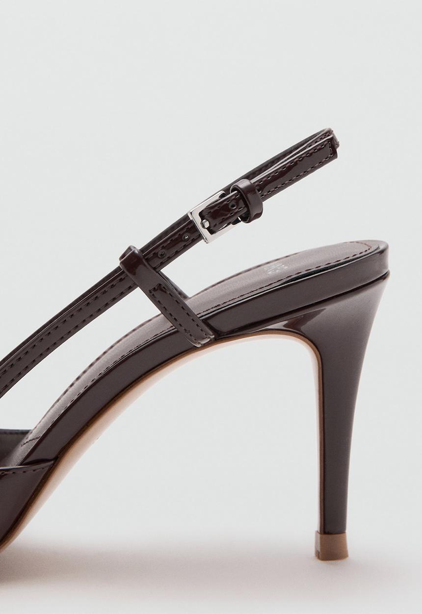 MANGO - Sonte closed toe slingback - dark brown